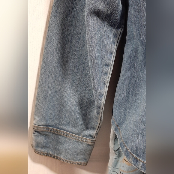 Vintage Annabell Jean Jacket Large Long Sleeve Button Front - Picture 4 of 8